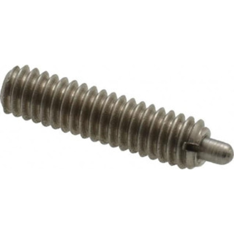 Gibraltar 8-32, 5/8 Thread Length, 3/32 Plunger Projection, Stainless Steel Threaded Spring Plunger 0.069 Max Plunger Diam, 5/8 Plunger Length, 2.7 Lb Init End Force, 7.3 Lb Final End Force, 0.05 Hex SSW10-2-G – 06694707