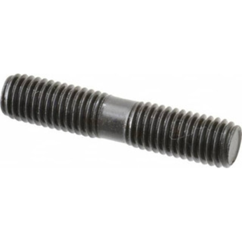 Gibraltar M10x1.50 50mm OAL Equal Double Threaded Stud Alloy Steel, Black Oxide Finish, 20mm Equal Thread Length, Metric 60401G – 74365594