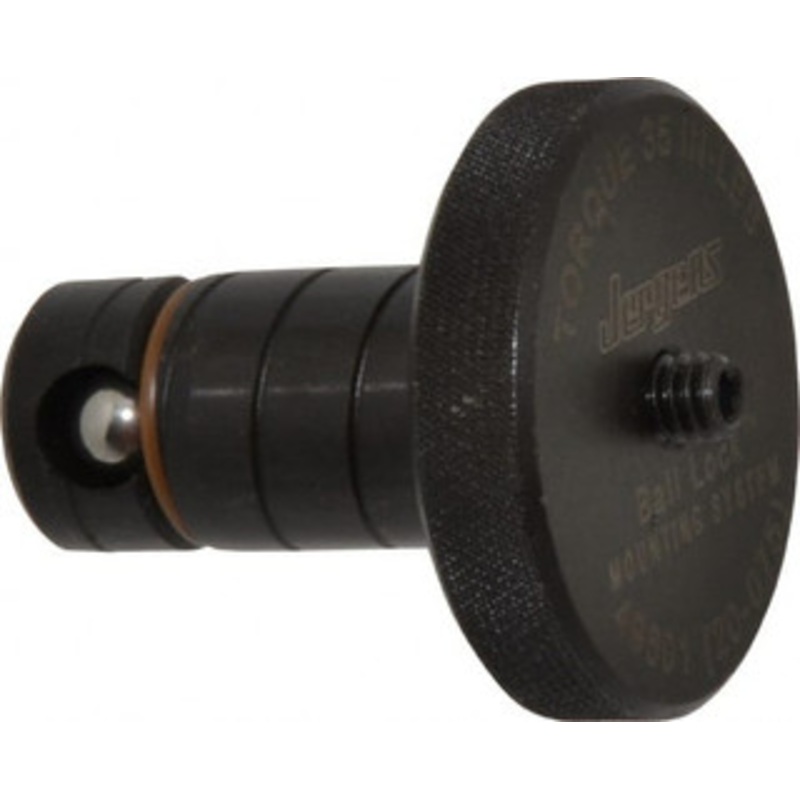 Jergens 20mm Diam Ball Lock Modular Fixturing Shank 1.53 Shank Length, 1-3/4 Head Diam, Compatible with 3/4 Thick Plate, 3,000 Lb Max Holding Force, 1/8 Key Size, Steel 49601 – 64819725