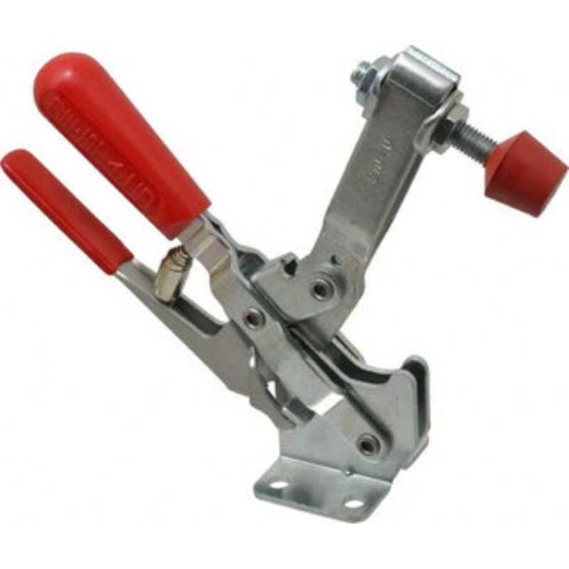 Destaco 600 Lb Holding Capacity, Vertical Handle, Manual Hold Down Toggle Clamp 58 Handle Movement, 103 Bar Opening, U-Bar, Flanged Base, Electro-Plated Zinc, Carbon Steel 210-UR – 08103814