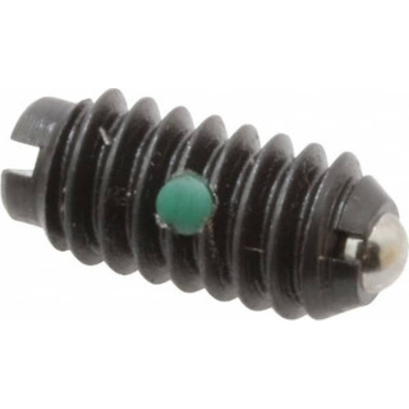 Gibraltar 1/4-20, 0.125 Ball Diam, 17/32 Body Length, 0.035 Max Ball Reach, Threaded Ball Plunger Steel Body, Steel Ball, 3 Lb Initial End Force, 7 Lb Final End Force, Locking Element 10009-G – 65220097