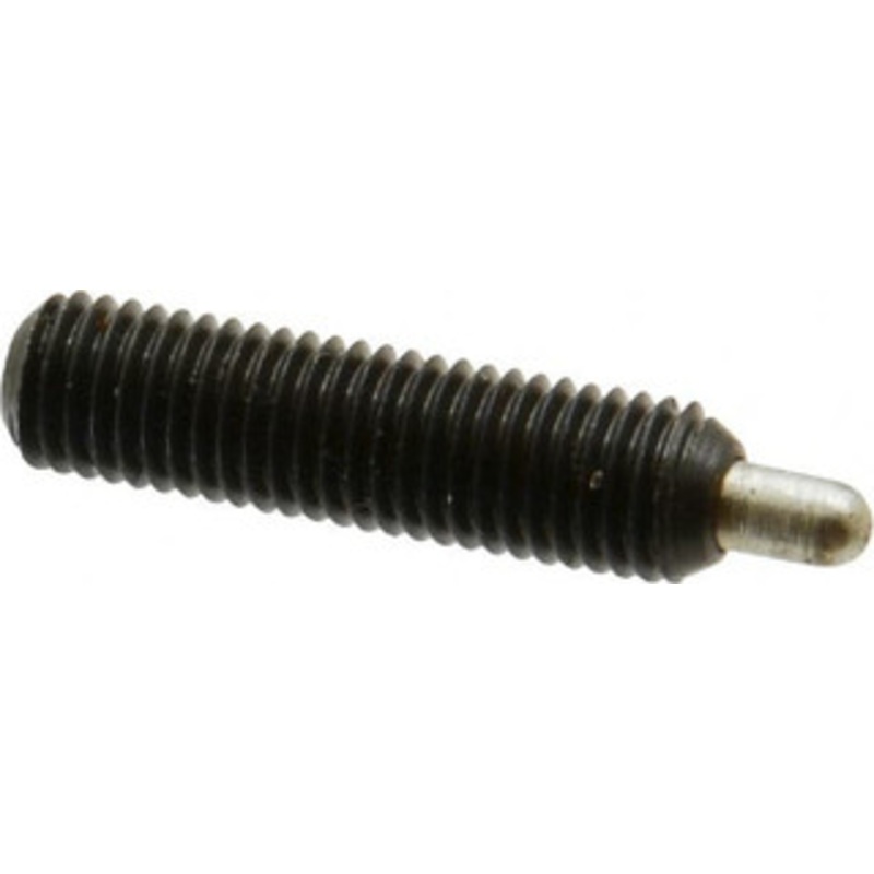 Gibraltar 1/4-28, 1 Thread Length, 3/16 Plunger Projection, Steel Threaded Spring Plunger 0.118 Max Plunger Diam, 1 Plunger Length, 1 Lb Init End Force, 4 Lb Final End Force, 5/64 Hex 57013XG – 02470011