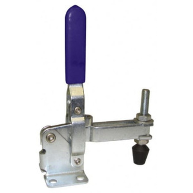 Gibraltar 600 Lb Holding Capacity, Vertical Handle, Manual Hold Down Toggle Clamp 58 Handle Movement, 106 Bar Opening, U-Bar, Flanged Base, Carbon Steel GIB-U-100-19 – 77864270