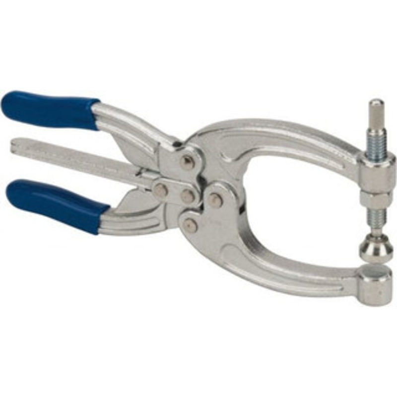 Gibraltar 700 Lb Load Capacity, 2.72 Throat Depth, 8.5 OAL, Carbon Steel, C Style Plier Clamp M10x1.5 Spindle, 4.1 Open Throat Height, Blue Handle GIB-PL-50380 – 73952822