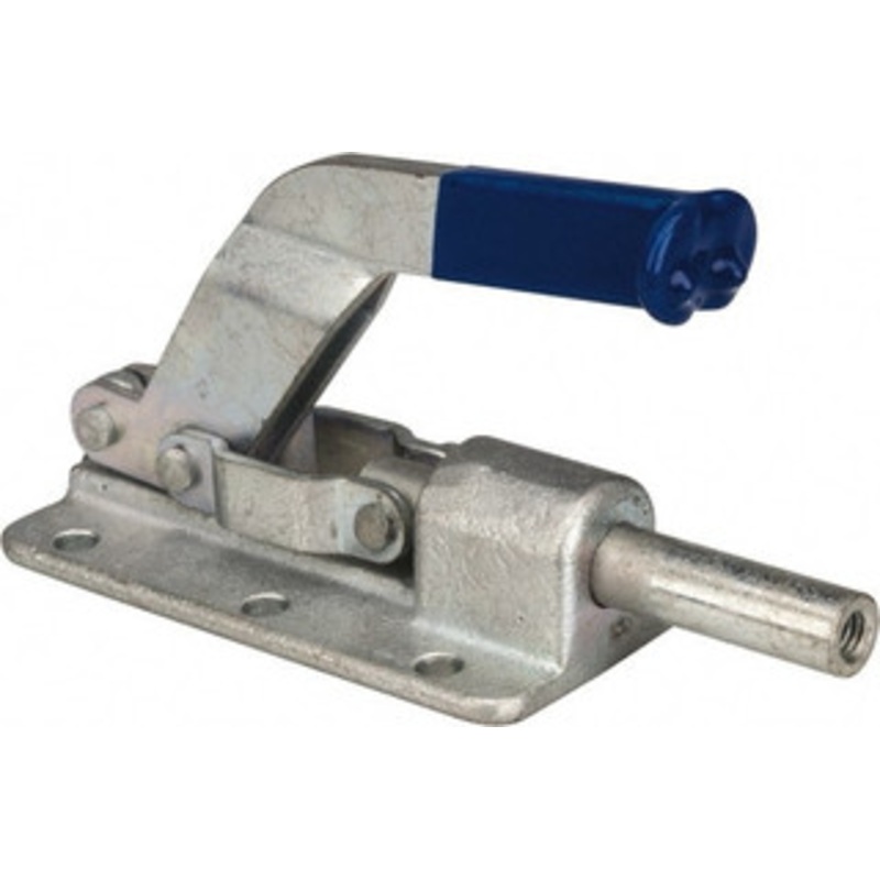 Gibraltar 800 Lb Load Capacity, Flanged Base, Carbon Steel, Standard Straight Line Action Clamp 6 Mounting Holes, 0.26 Mounting Hole Diam, 1/2 Plunger Diam, Straight Handle GIB-PP-306-1 – 73953002