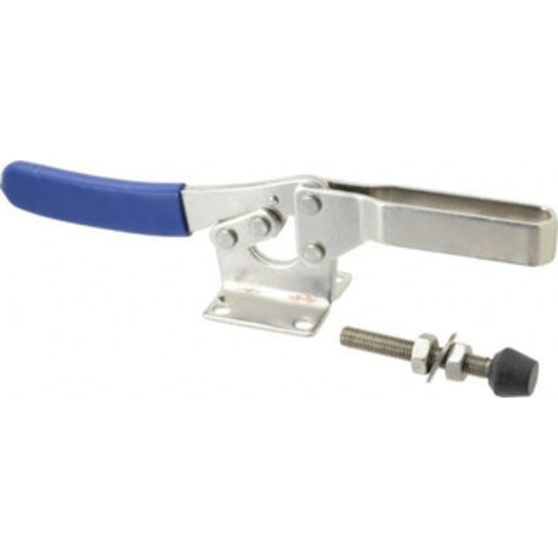 Gibraltar 850 Lb Holding Capacity, Horizontal Handle, Manual Hold Down Toggle Clamp 70 Handle Movement, 92 Bar Opening, U-Bar, Flanged Base, Electro-Plated Zinc, Stainless Steel GIB-D-235USS – 84520451
