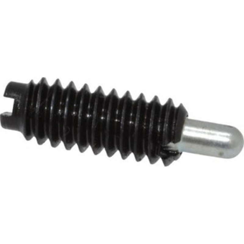 Jergens 1/4-20, 5/8 Thread Length, 3/16 Plunger Projection, Steel Threaded Spring Plunger 0.119 Max Plunger Diam, 5/8 Plunger Length, 0.3 Lb Init End Force, 3.5 Lb Final End Force 27004 – 82413063