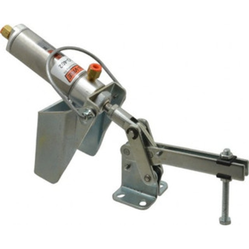 Knu-Vise 400 Lb Inner Hold Capacity, Horiz Mount, Air Power Hold-Down Toggle Clamp 1/8 NPTF Port, 100 Bar Opening, 2-3/16 Height Under Bar AO-402 – 08106544