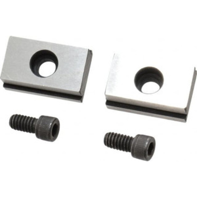 Kurt 13/16 Base Width, 11/16 Slot Width, 1/4 Fastener Diam Compatibility, Step Fixture Key 17/64 Slot Height, 0.156 Base Height, 1-1/4 OAL x 13/16 Overall Width x 7/16 Overall Height D80-33B – 09214677