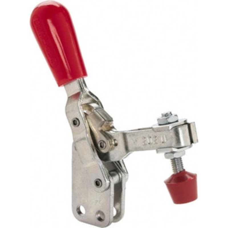 Destaco 200 Lb Holding Capacity, Vertical Handle, Manual Hold Down Toggle Clamp 65 Handle Movement, 105 Bar Opening, U-Bar, Straight Base, Electro-Plated Zinc, Carbon Steel 202-UB – 76988211