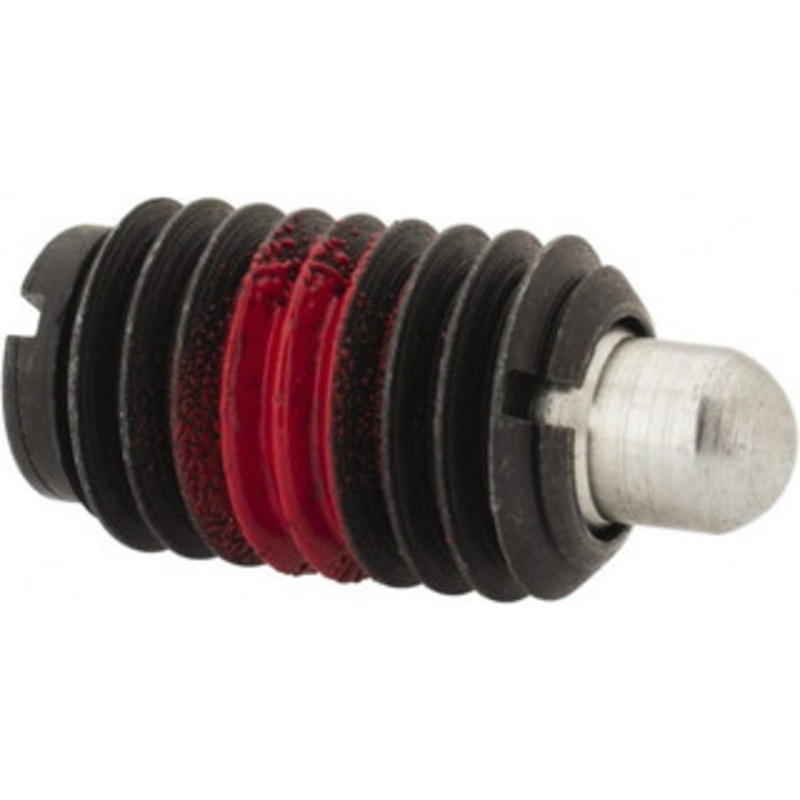 Jergens 1/2-13, 13/16 Thread Length, 1/4 Plunger Projection, Steel Threaded Spring Plunger 1/4 Max Plunger Diam, 13/16 Plunger Length, 1.7 Lb Init End Force, 8.5 Lb Final End Force 27107 – 82412131