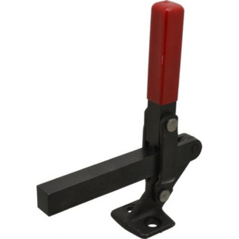 Destaco 1,000 Lb Holding Capacity, Vertical Handle, Manual Hold Down Toggle Clamp 177 Handle Movement, 180 Bar Opening, Solid Bar, Flanged Base, Electro-Plated Zinc, Carbon Steel 528 – 97674113