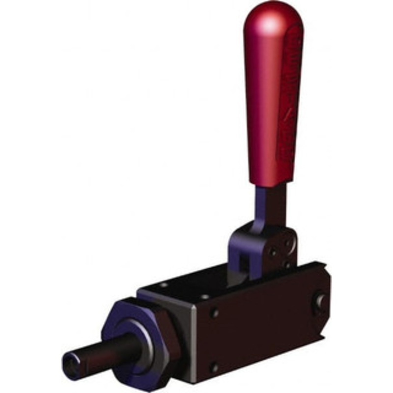 Destaco 1,124.05 Lb Load Capacity, Flanged Base, Carbon Steel, Standard Straight Line Action Clamp 2 Mounting Holes, 0.22 Mounting Hole Diam, 0.35 Plunger Diam, Straight Handle 614-M – 53248837