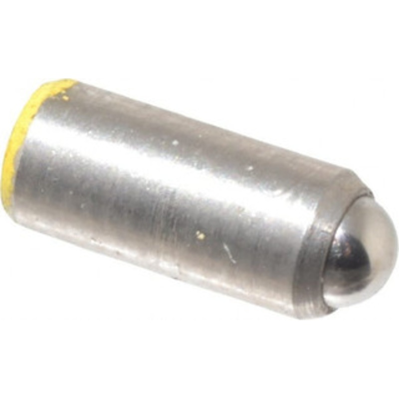 Gibraltar 0.284 Body Length x 1/8 Body Diam, 2 Lb Init to 5 Lb Final End Force, Stainless Steel Press Fit Ball Plunger 0.093 Ball Diam, 0.035 Max Ball Reach, +0.0010, +0.0020 Tolerance 10614SS – 60931862