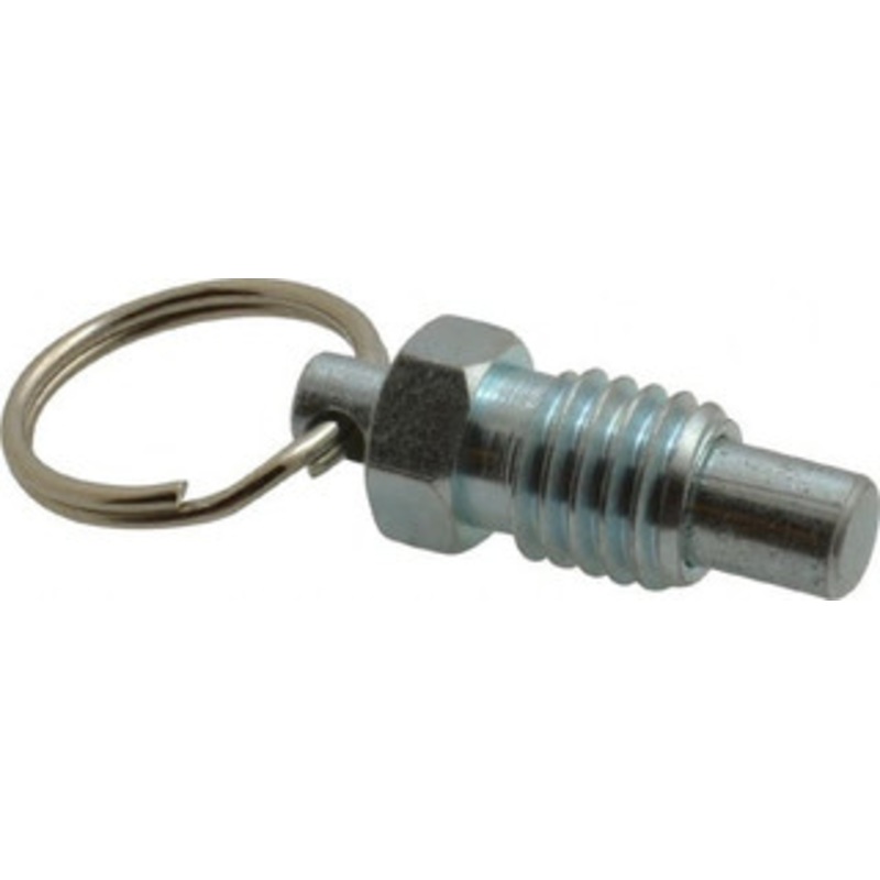 Gibraltar 1/2-13, 0.43 Thread Length, 0.31 Plunger Diam, 0.38 Plunger Projection, 1 Lb Init to 4 Lb Final End Force, Steel Pull Ring Plunger 0.56 Len Under Head, 0.81 Body Len, 1 Ring Diam, 1.06 Plunger Len, 1/2 Hex PR50-G – 67974931