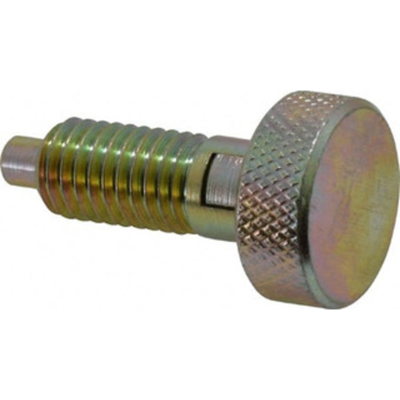 Gibraltar 1/2-13, 0.65 Thread Length, 1/4 to 1/4 Max Plunger Diam, 0.5 Lb Init to 4 Lb Final End Force, Locking Knob Handle Plunger Knurled Knob, 0.9 Length Under Head/Shoulder, 1/4 Plunger Projection KLS-4-G – 04455861
