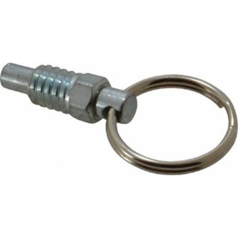 Gibraltar 1/4-20, 0.31 Thread Length, 0.16 Plunger Diam, 0.19 Plunger Projection, 0.5 Lb Init to 2 Lb Final End Force, Steel Pull Ring Plunger 0.31 Len Under Head, 0.44 Body Len, 3/4 Ring Diam, 0.62 Plunger Len, 1/4 Hex PR25-G – 67974881