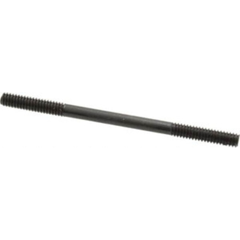 Gibraltar 1/4-20 4 OAL Equal Double Threaded Stud Alloy Steel, Black Oxide Finish, 1 Equal Thread Length 40306G – 74366105