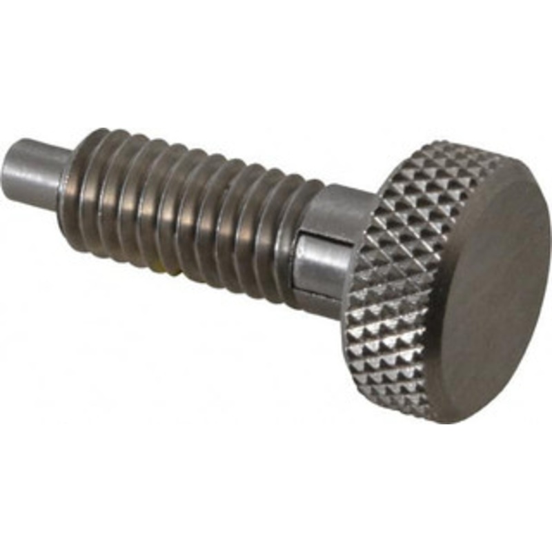 Gibraltar 3/8-16, 3/4 Thread Length, 0.185 to 0.186 Max Plunger Diam, 0.5 Lb Init to 3 Lb Final End Force, Locking Knob Handle Plunger Knurled Knob, 0.97 Length Under Head/Shoulder, 0.22 Plunger Projection SKLS-3-PT-G – 04455994