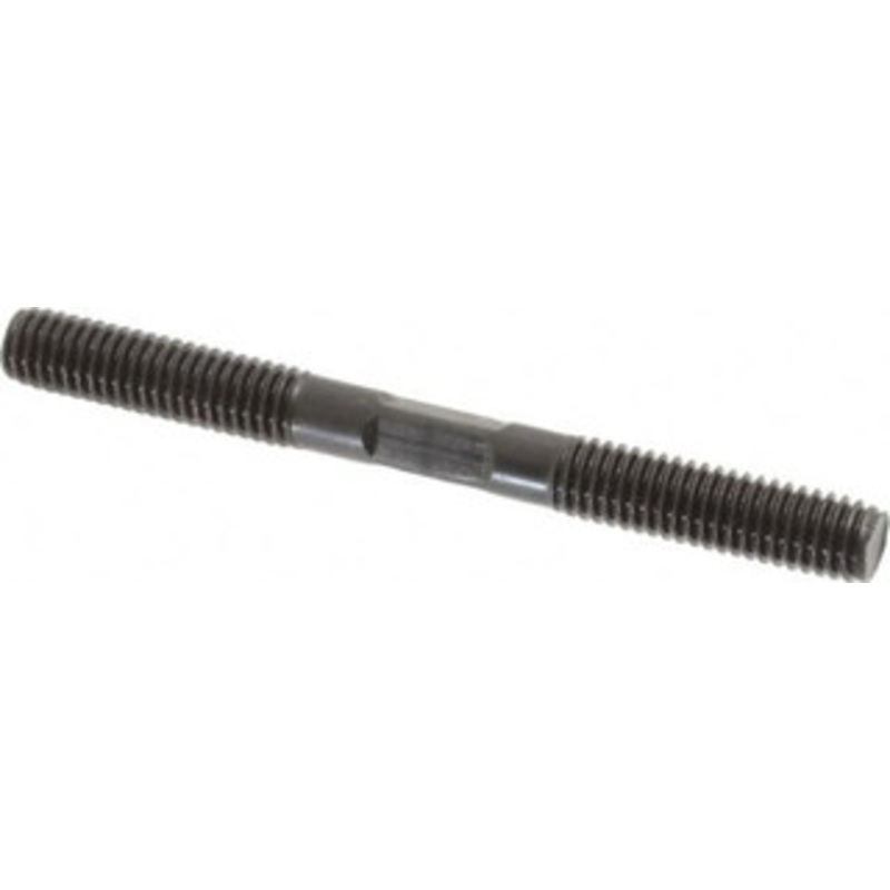 Gibraltar 3/8-16 4 OAL Equal Double Threaded Stud Alloy Steel, Black Oxide Finish, 1-1/4 Equal Thread Length 40506G – 74473521