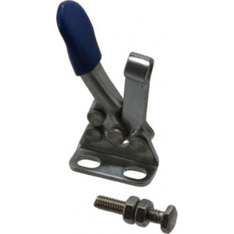 Gibraltar 60 Lb Holding Capacity, Horizontal Handle, Manual Hold Down Toggle Clamp 80 Handle Movement, 90 Bar Opening, Solid Bar, Right Flanged Base, Carbon Steel GIB-D-201AR – 73952574