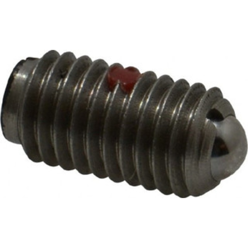 Gibraltar M10x1.5, 6mm Ball Diam, 19mm Body Length, 2mm Max Ball Reach, Threaded Ball Plunger Stainless Steel Body, Stainless Steel Ball, 4.5 Lb Initial End Force, 7.87 Lb Final End Force, Locking Element MSSW10-6B-PT-G – 06693717