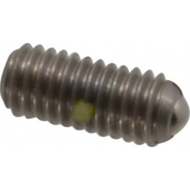 Gibraltar M6x1.0, 3.5mm Ball Diam, 14mm Body Length, 1mm Max Ball Reach, Threaded Ball Plunger Stainless Steel Body, Stainless Steel Ball, 6.29 Lb Initial End Force, 9 Lb Final End Force, Locking Element MSSW10-4BH-PT-G – 06693600