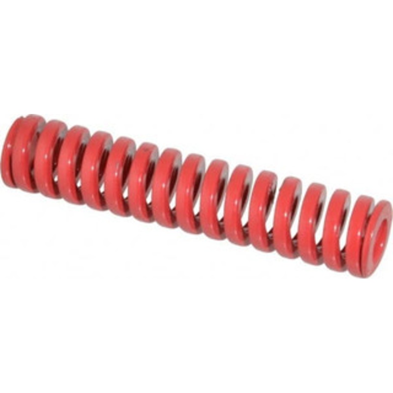 Danly 3/4 Hole Diam, 3/8 Rod Diam, 3-1/2 Free Length, Red Die Spring 30.8 Lb Max Deflection, 1.05 Max Deflection, Heavy Duty, Chromium Vanadium Steel 9-1214-26 – 76014687