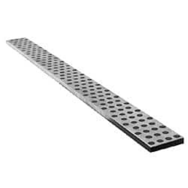 Danly 40 OAL x 2-1/2 Overall Width x 3/8 Overall Thickness, Wearstrip Way 3/8 Plug Diam, Graphite Plug, Aluminum Bronze Strip 320-320NG – 03221314