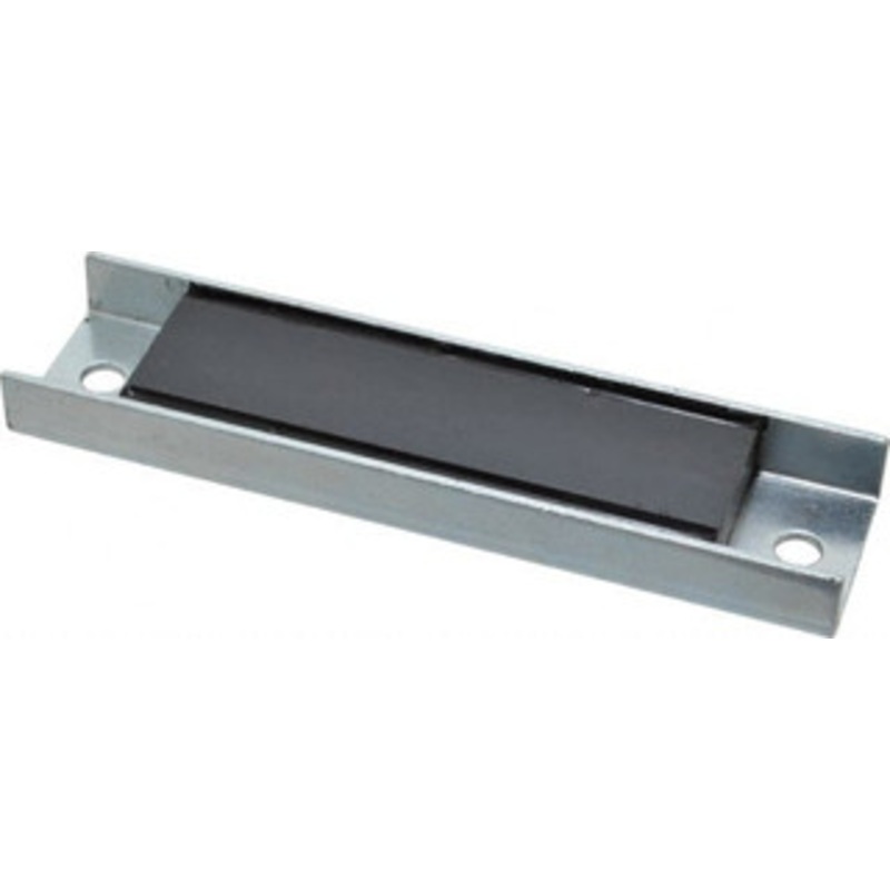 Eclipse Magnetics 49 Max Pull Force Lb, 5-1/2 Long x 1-3/8 Wide x 9/16 Thick, Rectangular Channel, Ceramic Fixture Magnet 212F Max Operating Temp, 0.01 Mounting Hole Diam, Stainless Steel Housing E663/MSC – 64826159