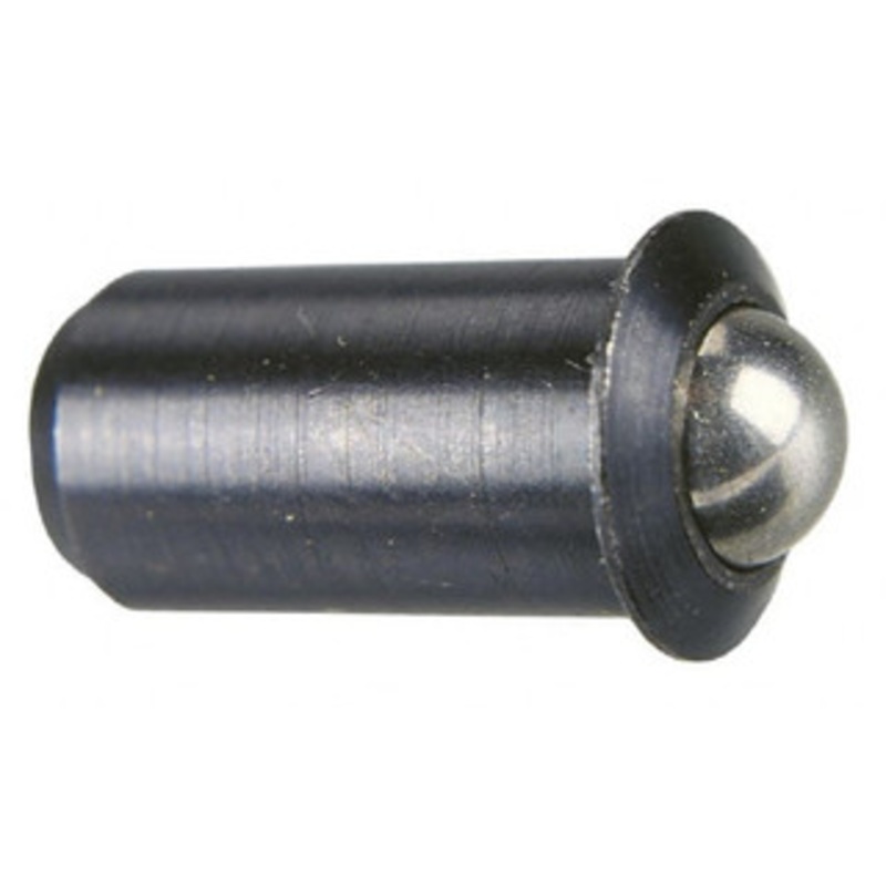 Gibraltar 0.0786 Body Length x 3/8 Body Diam, 5 Lb Init to 14 Lb Final End Force, Stainless Steel Press Fit Ball Plunger 5/16 Ball Diam, 0.11 Max Ball Reach, 0.078 Flange Thickness SSWPF10-6B-G – 59590745