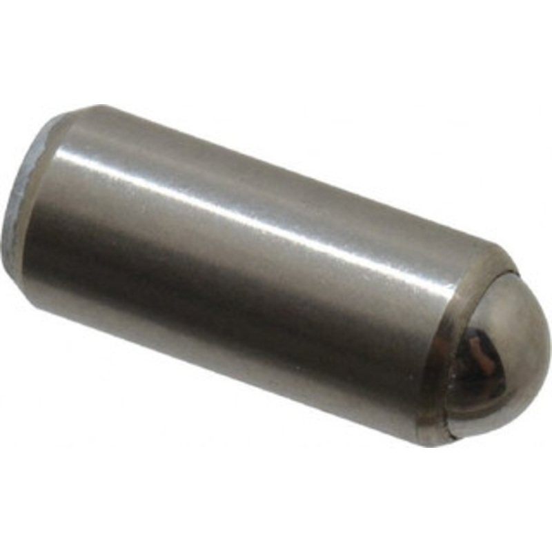 Gibraltar 0.44 Body Length x 3/16 Body Diam, 1 Lb Init to 2.5 Lb Final End Force, Stainless Steel Press Fit Ball Plunger 5/32 Ball Diam, 0.058 Max Ball Reach, +0.0010, +0.0020 Tolerance 10601SS – 60931649
