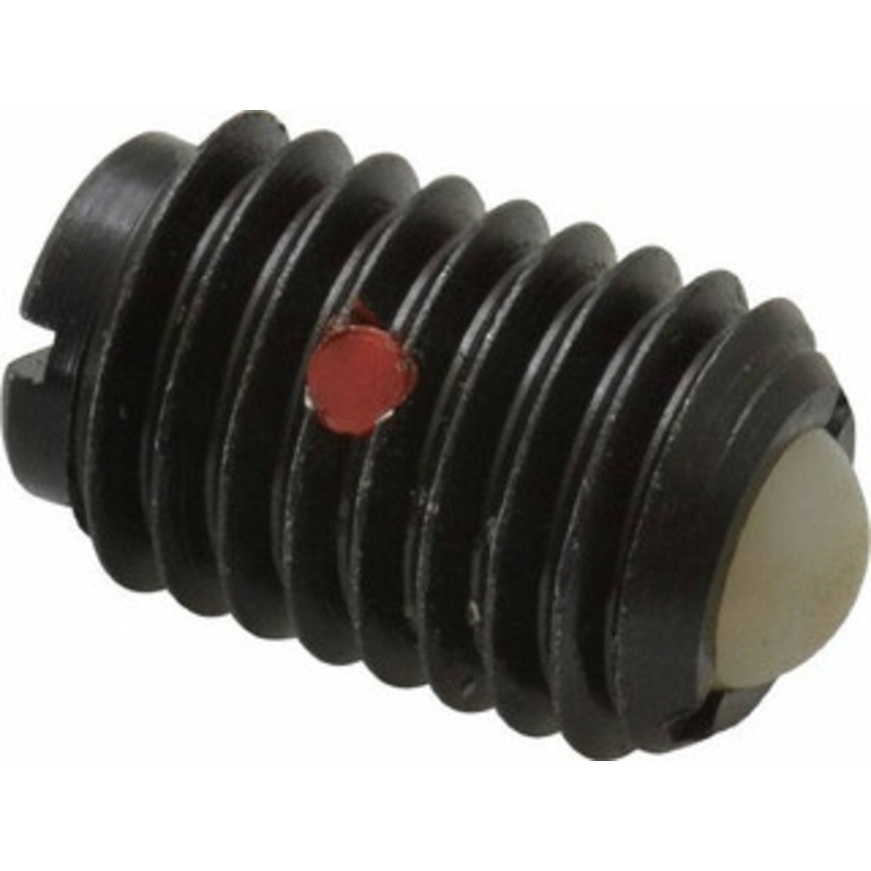 Gibraltar 5/8-11, 0.375 Ball Diam, 0.984 Body Length, 0.096 Max Ball Reach, Threaded Ball Plunger Steel Body, Nylon Ball, 9 Lb Initial End Force, 18 Lb Final End Force, Locking Element SWN10-10B-PT-G – 06694186