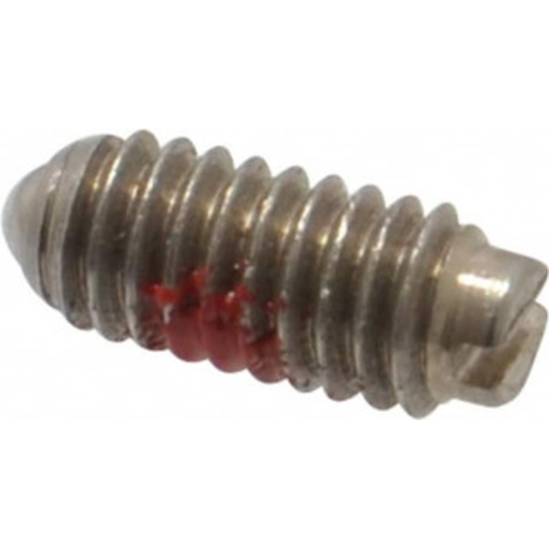 Gibraltar 6-40, 0.078 Ball Diam, 5/16 Body Length, 0.023 Max Ball Reach, Threaded Ball Plunger Steel Body, Steel Ball, 0.5 Lb Initial End Force, 1 Lb Final End Force, Locking Element 10003B-G – 65220014