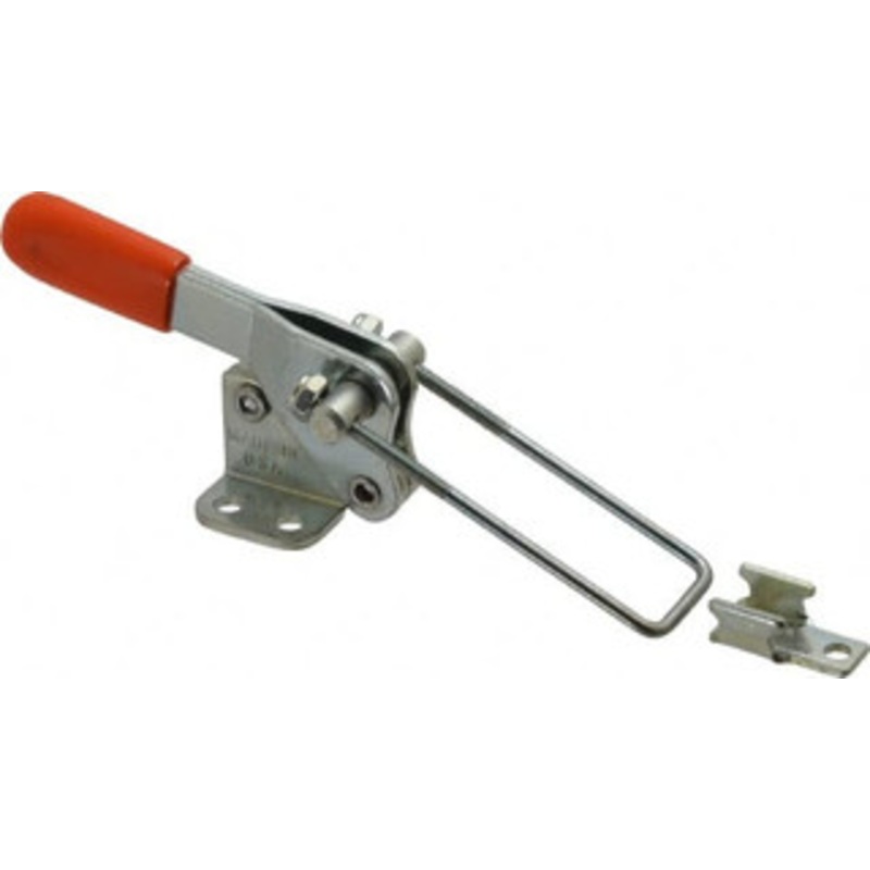 Knu-Vise 500 Lb Capacity, Vertical, U Hook, Flanged Base, Carbon Steel Pull Action Latch Clamp 1-1/2 Drawing Movement, 3-1/8 OAL, Straight Handle PCU-510 – 86319977