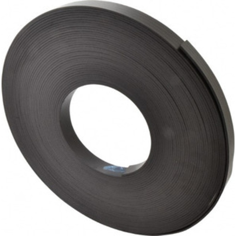 Mag-Mate 100 ft. Long x 1 Wide x 1/8 Thick Flexible Magnetic Strip 16 Lb Max Pull Force, 19 Linear Ft/Lb Magnetic Pull Force, Plain Back MRN120X0100X100 – 00265157
