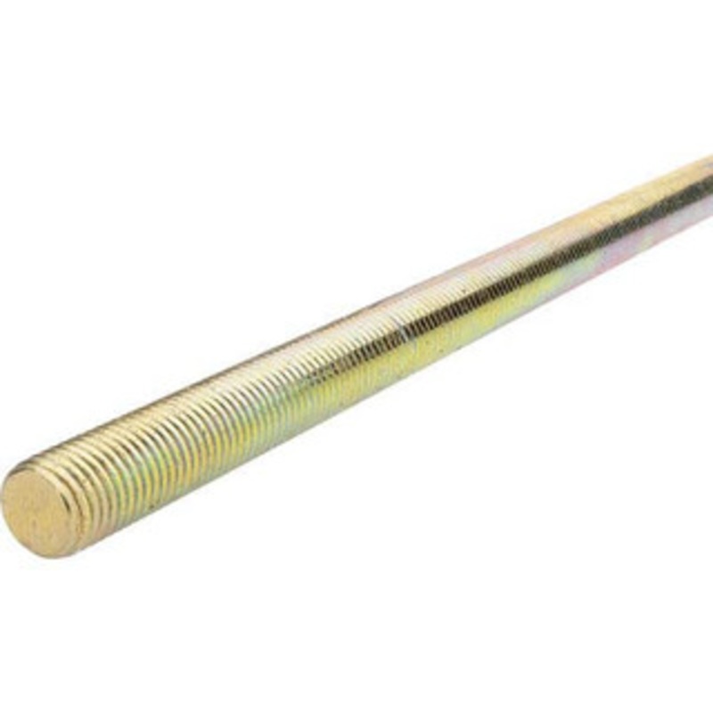 Value Collection 7/8-9 x 6 ft. Low Carbon Steel Threaded Rod Right Hand Thread, Yellow Zinc Plated Finish, UNC 36693 – 53525614