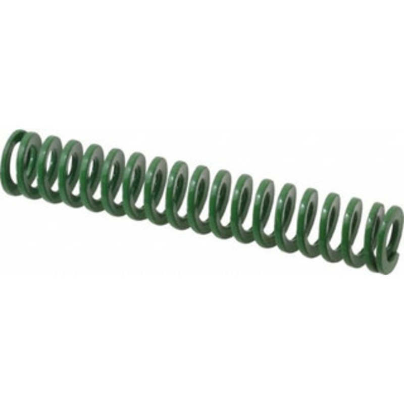 Danly 5/8 Hole Diam, 11/32 Rod Diam, 3-1/2 Free Length, Green Die Spring 5.3 Lb Max Deflection, 1.4 Max Deflection, Light Duty, Chromium Vanadium Steel 9-1014-11 – 76010487