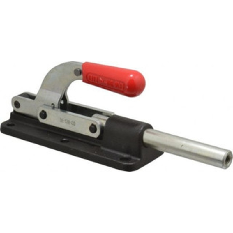 Destaco 7,500 Lb Load Capacity, Flanged Base, Carbon Steel, Standard Straight Line Action Clamp 6 Mounting Holes, 0.41 Mounting Hole Diam, 0.87 Plunger Diam, Straight Handle 640 – 06966600