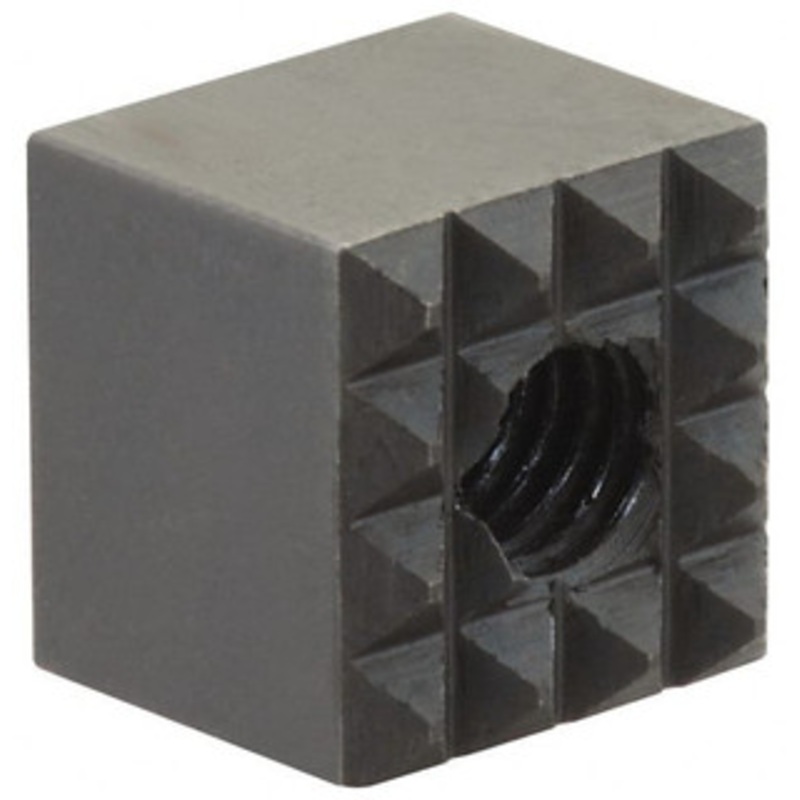 Fairlane 3/8 Square, 10-32 Thread, 3/8 High, Extra Fine Tooth Grade, Diamond Serration, High Speed Steel, Square Positioning Gripper 0.03 x 45A Chamfer, Black Oxide Finish HS-90 – 09713314