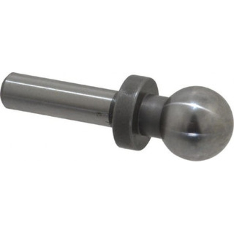 Gibraltar 1/2 Ball Diam, 1/4 Shank Diam, Steel Inspection Tooling Ball Press-Fit Shank, 1-3/8 Ball Center to Shank Bottom, 1/2 Ball Center to Shoulder Bottom, with Shoulder 826821-G – 64214331