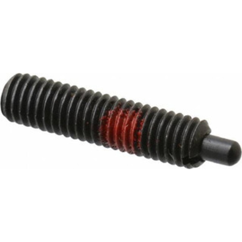 Jergens 10-32, 3/4 Thread Length, 1/8 Plunger Projection, Steel Threaded Spring Plunger 0.093 Max Plunger Diam, 3/4 Plunger Length, 2.9 Lb Init End Force, 11.1 Lb Final End Force, 3/32 Hex 26923 – 82410069