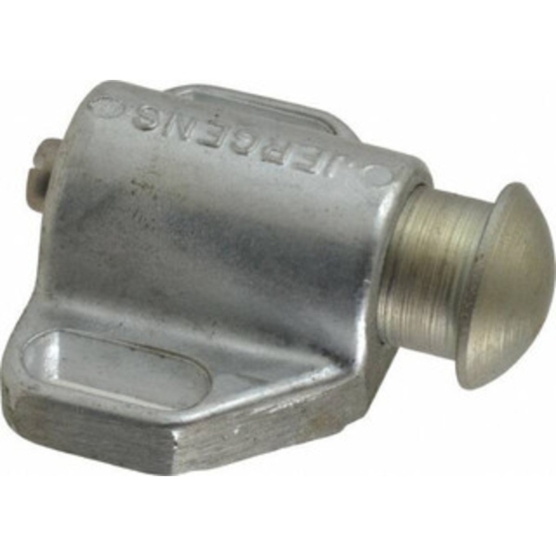 Jergens 2 Base Width, 1/4 Stroke Len, 13/16 Stop Head OD, 1-1/2 Btw Mt Hole Ctrs, 1-7/32 Btw Mt Hole & Edge, Round Spring Locating Stop 7/8 Overall Height, 1-3/8 Body Len x 2 Body Width, 5/16 Base Thickness 36103 – 82436031