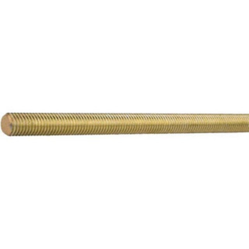 Value Collection 5/8-11 x 2 ft. Stainless Steel General Purpose Threaded Rod Right Hand Thread, Yellow Zinc Plated Finish, UNC 56005 – 42441337