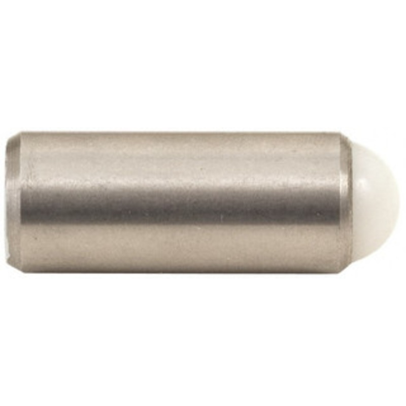 Gibraltar 0.284 Body Length x 1/8 Body Diam, 0.75 Lb Init to 2.5 Lb Final End Force, Stainless Steel Press Fit Ball Plunger 0.093 Ball Diam, 0.035 Max Ball Reach, +0.0010, +0.0020 Tolerance 10628SS – 04394375