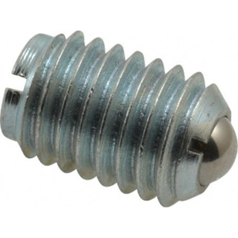 Gibraltar 1/2-13, 0.281 Ball Diam, 3/4 Body Length, 0.072 Max Ball Reach, Threaded Ball Plunger Steel Body, Steel Ball, 3 Lb Initial End Force, 6 Lb Final End Force 10017P-G – 65219925