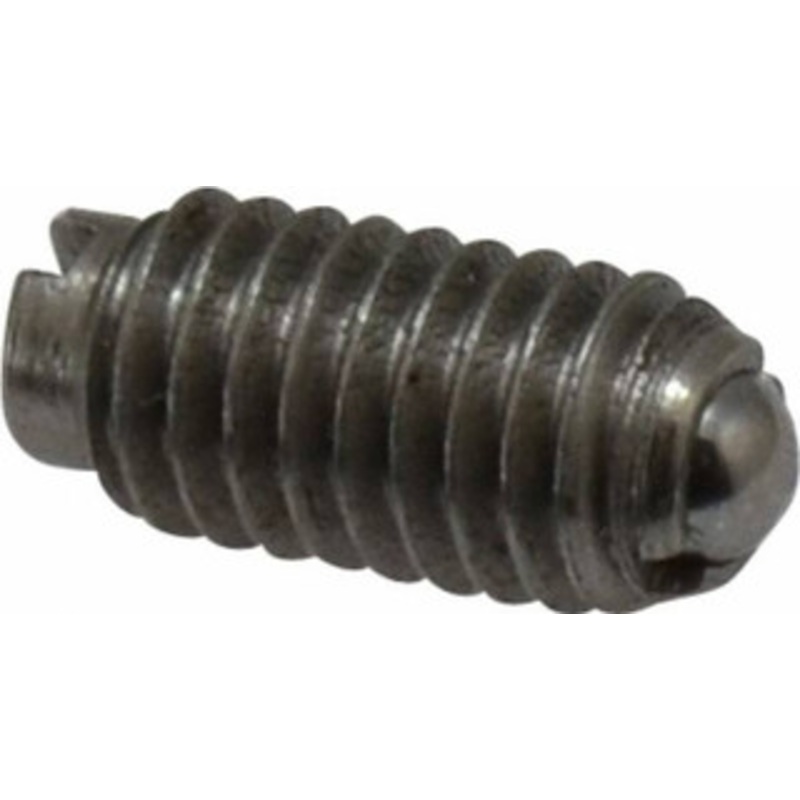 Gibraltar 8-36, 0.093 Ball Diam, 11/32 Body Length, 0.025 Max Ball Reach, Threaded Ball Plunger Steel Body, Steel Ball, 0.5 Lb Initial End Force, 1.25 Lb Final End Force 10004BP – 65220022