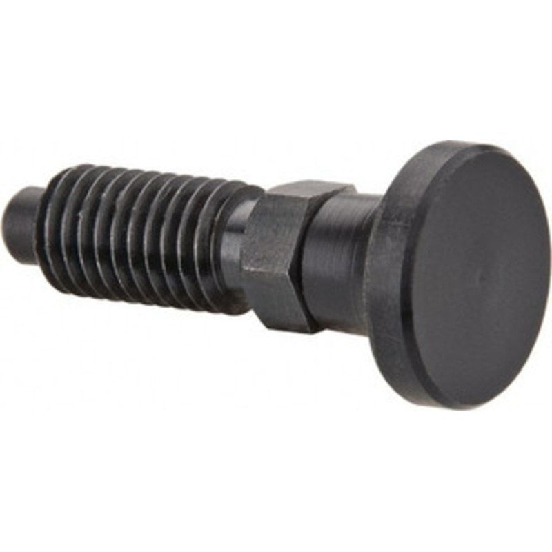Gibraltar M10x1.5, 20mm Thread Length, 0.236 Max Plunger Diam, 0.22 Lb Init to 2.02 Lb Final End Force, Knob Handle Plunger Delrin Knob, 0.98 Body Length, 0.79 Length Under Head/Shoulder, 0.196 Plunger Projection MDKN38-G – 40074403