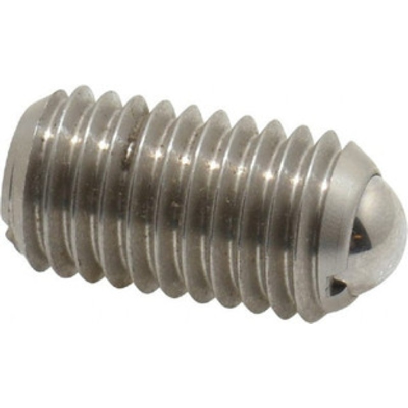 Gibraltar M12x1.75, 8mm Ball Diam, 22mm Body Length, 2.5mm Max Ball Reach, Threaded Ball Plunger Stainless Steel Body, Stainless Steel Ball, 6.75 Lb Initial End Force, 12.36 Lb Final End Force MSSW10-8B-G – 06693725
