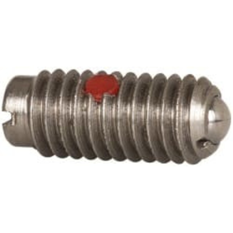 Gibraltar M6x1.0, 3.5mm Ball Diam, 14mm Body Length, 1mm Max Ball Reach, Threaded Ball Plunger Stainless Steel Body, Stainless Steel Ball, 0.45 Lb Initial End Force, 1.35 Lb Final End Force, Locking Element MSSW10-4BL-PT-G – 06693675